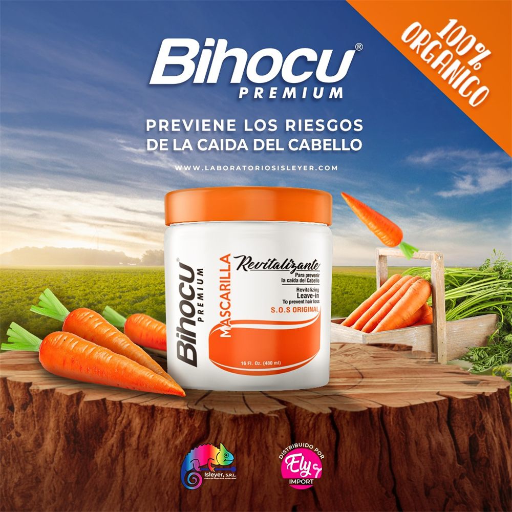 Línea rehabilitante de zanahoria de la marca Bihocu